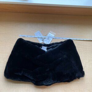 Armani Collezioni rabbit fur shawl NWT